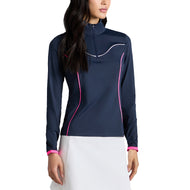 G/Fore Women's Stretch Nylon 1/4 Zip Golf Pullover - Twilight