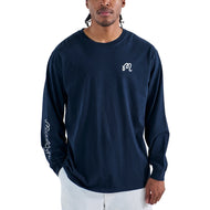 Malbon Gorse Long Sleeve Golf Tee - Navy