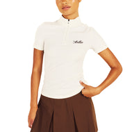 Malbon Women's Isabella Mockneck Golf Shirt - Canvas