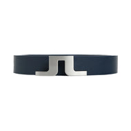 J.Lindeberg Bridger Leather Belt - JL Navy