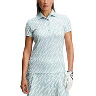 J.Lindeberg 女式 Tour Tech 印花高尔夫 Polo 衫 - 橡木天窗