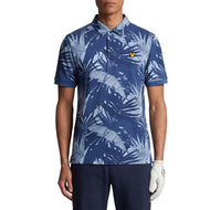 Lyle&Scott Leaf Print Golf Polo衬衫 - 海军牡丹