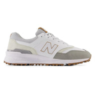 New Balance 997 Spikeless Wide (EE) Golf Shoes - White/Grey