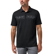 Travis Mathew 性能球衣飞行高尔夫 Polo 衫 - 黑色