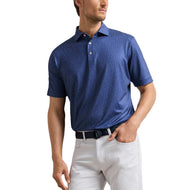Peter Millar In The Rough Performance 球衣高尔夫 Polo 衫 - 运动海军蓝
