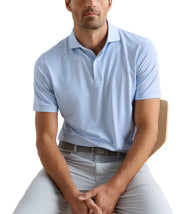 Peter Millar Mayfield 高性能球衣高尔夫 Polo 衫 - Iris Mist
