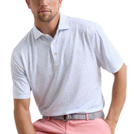 Peter Millar Nice 短款高性能球衣高尔夫 Polo 衫 - 白色
