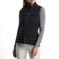 Peter Millar 女式 Fuse Hybrid 高尔夫背心 - 黑色