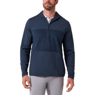 Travis Mathew Polar Seas Golf 1/4 Zip Hoodie - Total Eclipse