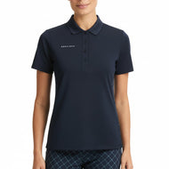 Rohnisch Women's Nicky Golf Polo Shirt - Micro R Check Navy