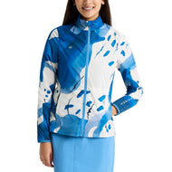 Rohnisch Women's Packable Ultralight Golf Jacket - Blue Aquarelle