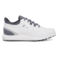 Under Armour Drive Medal Spikeless Golf Shoes - White/Titan Grey