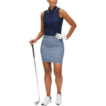 Rohnisch Women's Chie Comfort Golf Skort - Minicheck Skyway