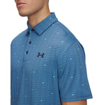 Under Armour Playoff 3.0 Printed Polo Golf Shirt - Blue