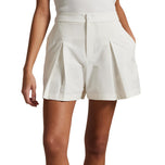 RLX Ralph Lauren Women's Performance Pleated Golf Shorts - Ceramic White