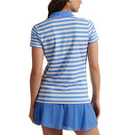 RLX Ralph Lauren Women's Printed Airflow Polo Shirt - Summer Blue/Ceramic White