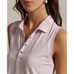 RLX Ralph Lauren Women's Printed Airflow Sleeveless Polo - Garden Pink