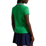 RLX Ralph Lauren Women's Tour Pique Polo Shirt - Tiller Green/Navy/White