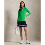 RLX Ralph Lauren Women's Jersey UV Quarter Zip Golf Pullover - Tiller Green