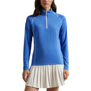 RLX Ralph Lauren Women's Stretch Jersey UV Quarter-Zip - Summer Blue
