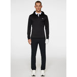 J.Lindeberg Aerial Quarter Zip Hoodie - Black