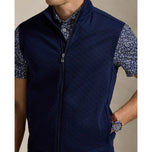 RLX Ralph Lauren Classic Fit Quilted Double-Knit Golf Vest - Refined Navy