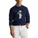 RLX Ralph Lauren Classic Fit Quilted Double-Knit Polo Bear Golf Pullover - Refined Navy