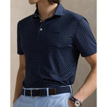 RLX Ralph Lauren Printed Lightweight Airflow Golf Polo Shirt - Multi Deco Toss Refined Navy