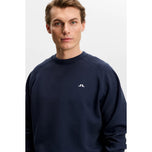 J.Lindeberg Finn Golf Crew Neck - JL Navy