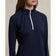 RLX Ralph Lauren Women's Stretch Jersey Peached Quarter-Zip Pullover - Refined Navy