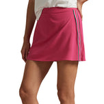 RLX Ralph Lauren Women's 4-Way Stretch A-Line Golf Skort - Currant/Ceramic White/Hunter Green