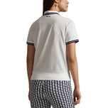 RLX Ralph Lauren Women's Tour Pique Golf Shirt - Ceramic White/Refined Navy