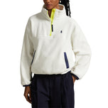 RLX Ralph Lauren Women's Fleece Half-Zip Pullover - Cream Multi