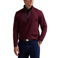 RLX Ralph Lauren Lux Perf Half Zip Pullover - Rich Ruby