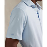 RLX Ralph Lauren Printed Lightweight Airflow Golf Polo Shirt - Office Blue Boogey Texture
