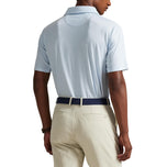 RLX Ralph Lauren Printed Lightweight Airflow Golf Polo Shirt - Office Blue Boogey Texture