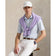 RLX Ralph Lauren Printed Lightweight Airflow Golf Polo Shirt - Office Blue Square Key