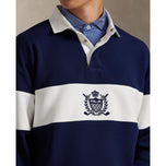 RLX Ralph Lauren Classic Fit Double-Knit Crest Pullover - Refined Navy/Ceramic White