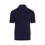 RLX Ralph Lauren Cotton Coolmax Knitted Golf Polo Shirt - Refined Navy