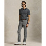 RLX Ralph Lauren Cotton Coolmax Knitted Golf Polo Shirt - Grey Combo