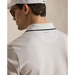 RLX Ralph Lauren Tipped Tailored Fit Performance Golf Polo Shirt - Ceramic White