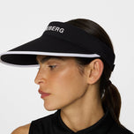 J.Lindeberg Women's Alba Big Golf Visor - Black