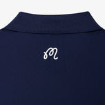 Malbon 块门襟高尔夫 Polo 衫 - 海军蓝