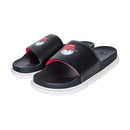 Malbon Buckets Slides - Black/Red