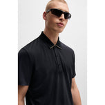 Boss Paddytech Stretch Jersey Polo Golf Shirt - Black