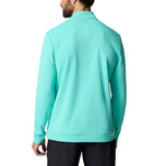 Castore Club Classic Quarter Zip Golf Pullover - Light Aqua/White