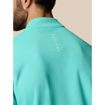 Castore Club Classic Quarter Zip Golf Pullover - Light Aqua/White