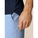 Castore Pinnacle LVS Engineered Knit Polo Golf Shirt - Midnight Navy/White