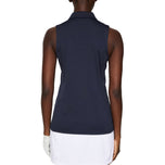 J.Lindeberg Women's Dena Sleeveless Golf Polo Shirt - JL Navy