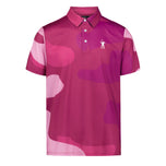 Eastside Golf 标志性迷彩 Polo 衫 - 紫红色